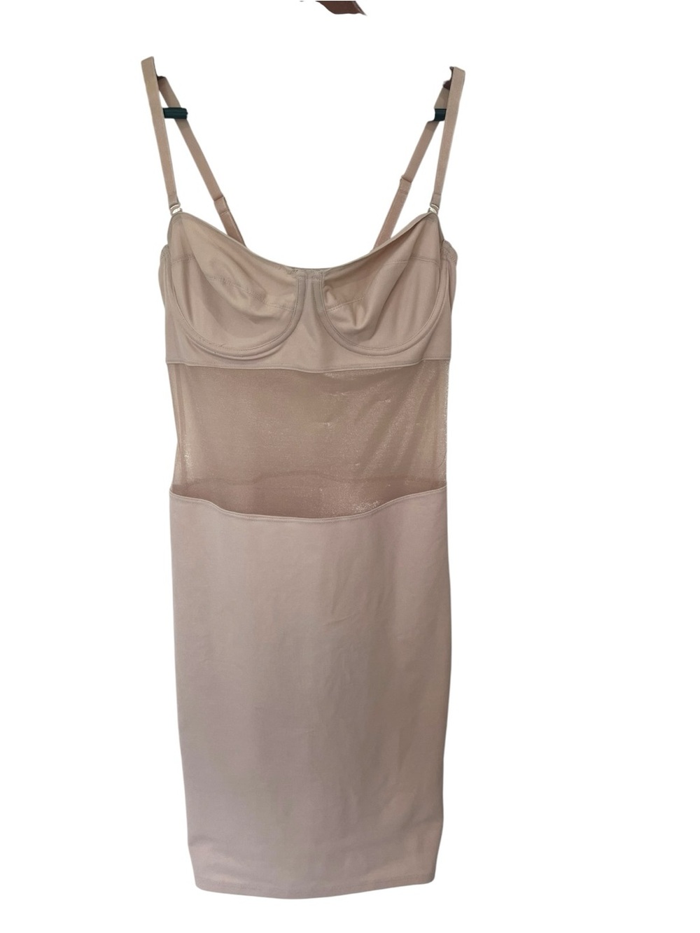 Nancy Ganz Body Slimmers Shapewear Dress Sz 34B Light Nude